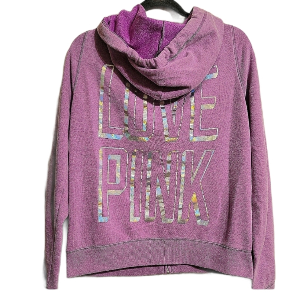 Pink by Victoria's Secret Purple Zip Up Hoodie